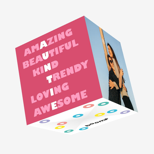 Amazing Auntie Confetti-exploding Greetings Card