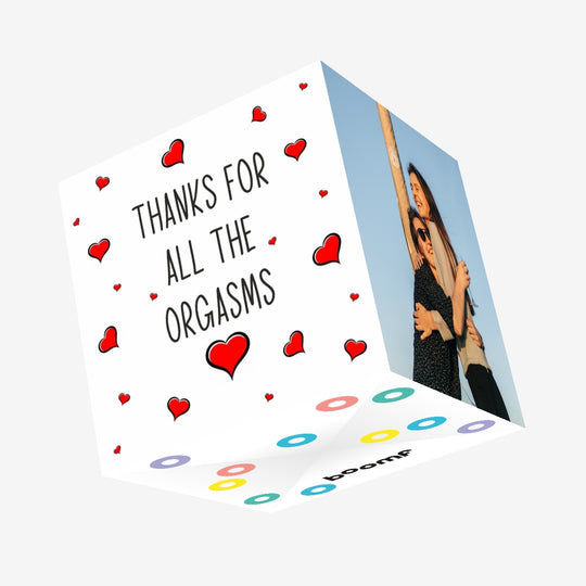 Thanks For All The Orgasms Confetti-exploding Greetings Card