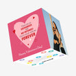 You're Stuck With Me Forever Valentine's Day Confetti-exploding Greetings Card