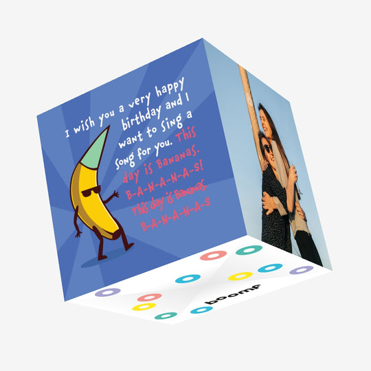 Party Banana Happy Birthday Confetti-exploding Greetings Card