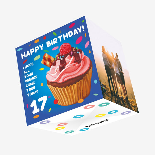 Happy 18th Birthday Cupcake Confetti-exploding Greetings Card