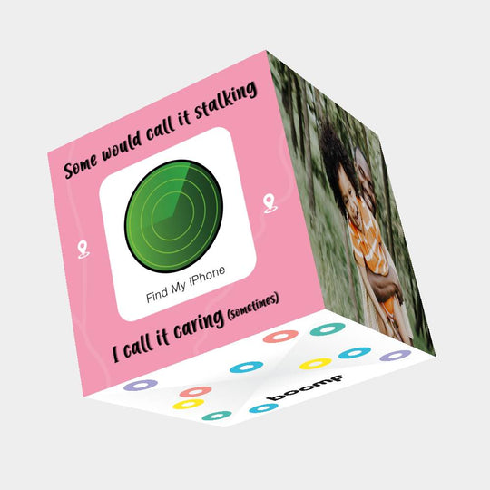 Some Would Call It Stalking Bomb 3D Cube Card