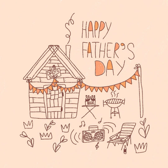 Father's Day BBQ Shed Card