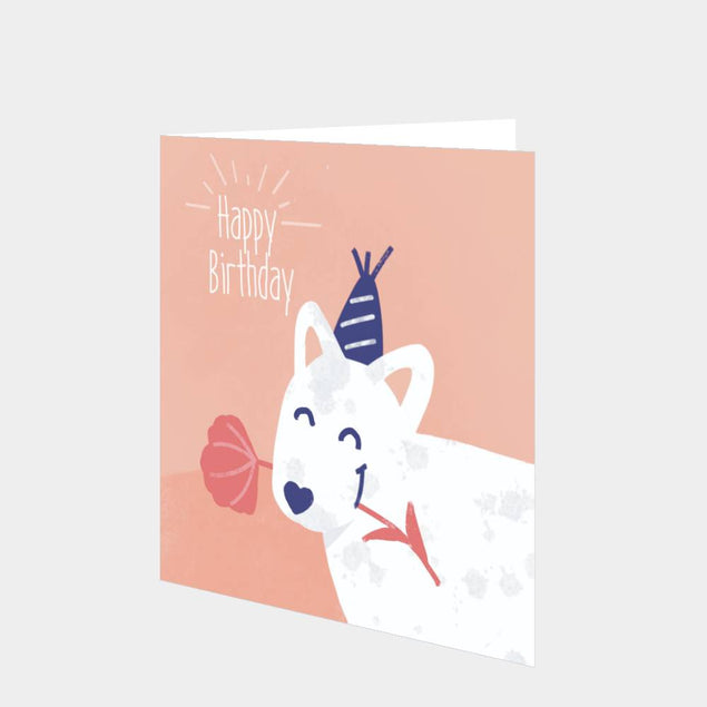 Happy Birthday Bull Terrier Card