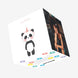 Cute Panda In Pink Party Hat Congratulations Confetti-exploding Greetings Card