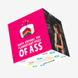 Flamboyant Piece of ASS Birthday Confetti-exploding Greetings Card