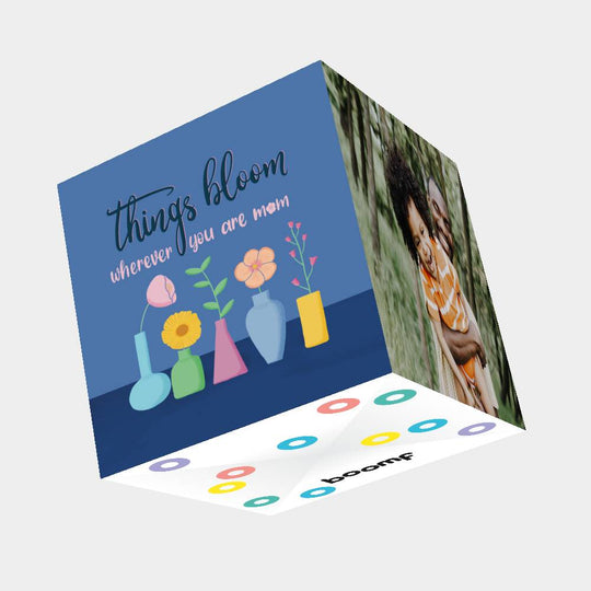 Things Bloom Bomb 3D Cube Card