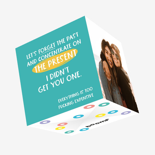 Let's Forget The Past Funny Birthday Confetti-exploding Greetings Card