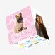 Frenchie In Crown Happy Birthday To My Awesome Sister Confetti-exploding Greetings Card