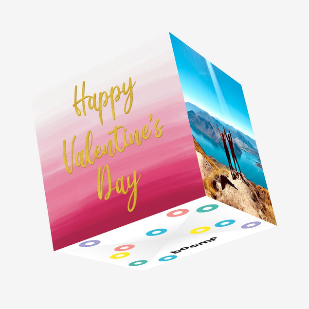 Happy Valentine's Day Confetti-exploding Greetings Card