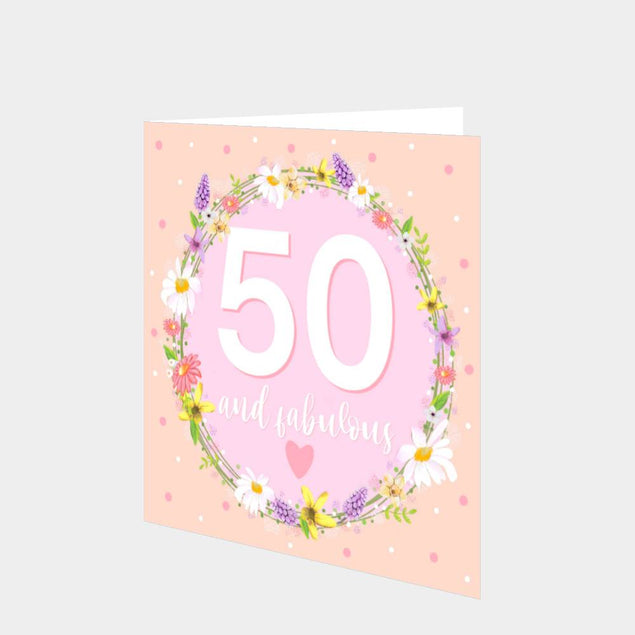 50 And Fabulous Card