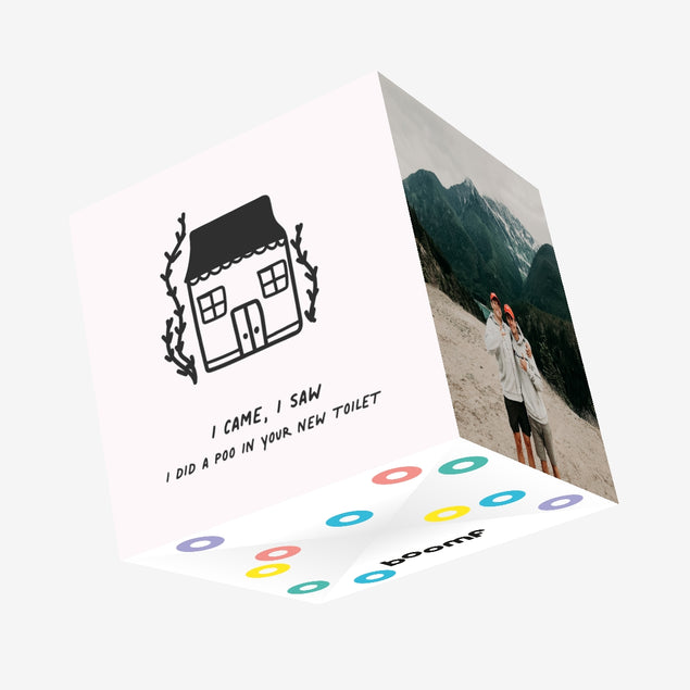 I Did A Poo In Your New Toilet Confetti-exploding Greetings Card