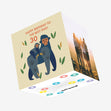 Cute Gorillas Happy 30th Birthday Dad Confetti-exploding Greetings Card
