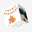 Birthday Cat 70 Confetti-exploding Greetings Card