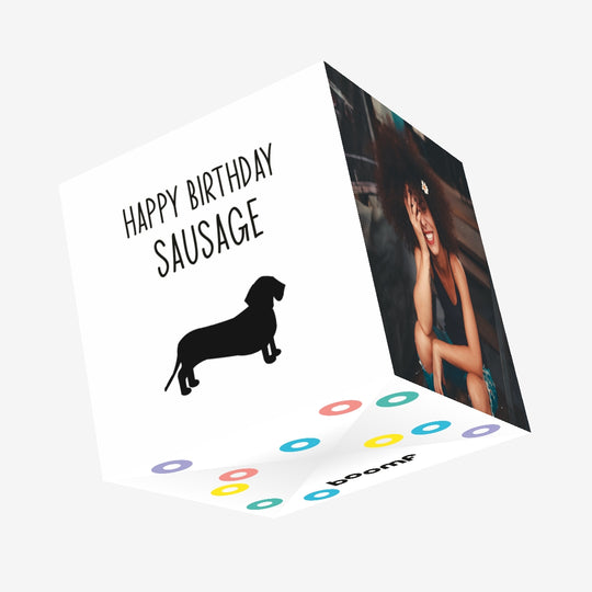 Happy Birthday Sausage Confetti-exploding Greetings Card