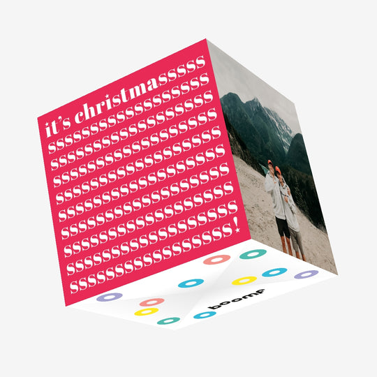 It's Christmasss Confetti-exploding Greetings Card