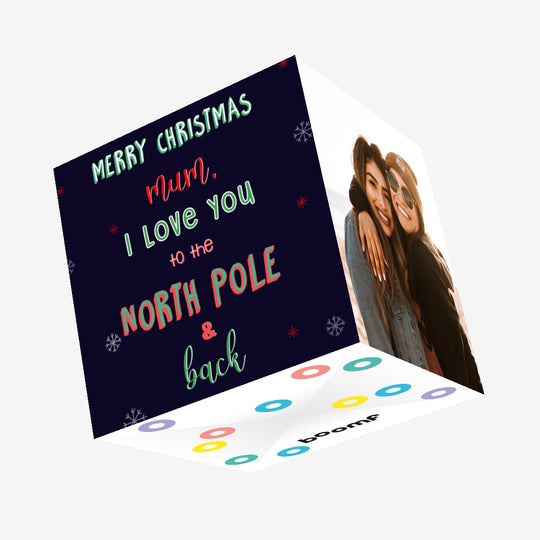 Merry Christmas Mum Confetti-exploding Greetings Card