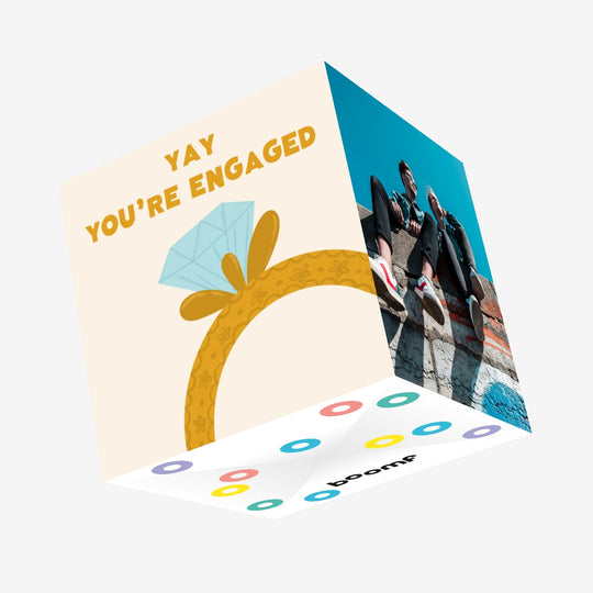 Yay You're Engaged Confetti-exploding Greetings Card