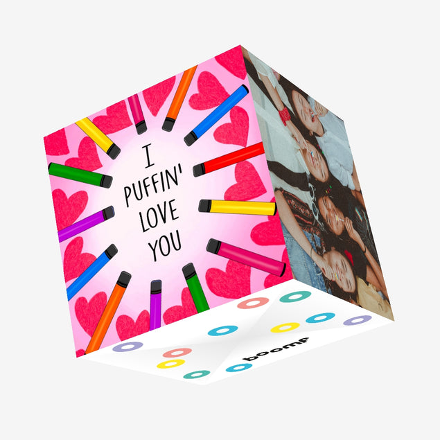 I Puffin' Love You Valentine's Day Confetti-exploding Greetings Card
