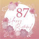 Happy Birthday Flowers 87 Card