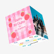 Happy Birthday Stepmum Pink Strawberries Confetti-exploding Greetings Card
