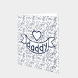 Daddy Heart Doodle Card