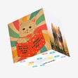 Happy Valentine's Day Cute Cat In A Box Confetti-exploding Greetings Card