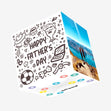 Father's Day Football Doodle Confetti-exploding Greetings Card