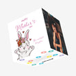 Cute Bunny Happy Mother's Day Daughter Confetti-exploding Greetings Card