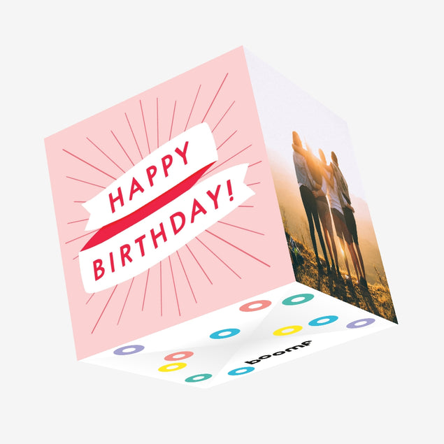 Happy Birthday Confetti-exploding Greetings Card