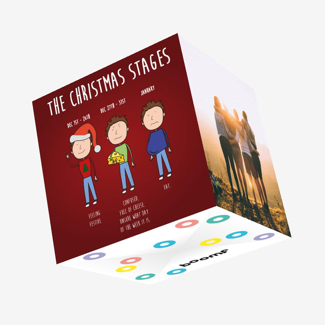 The Christmas Stages Confetti-exploding Greetings Card