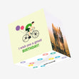Happy Birthday To Cyclist Confetti-exploding Greetings Card