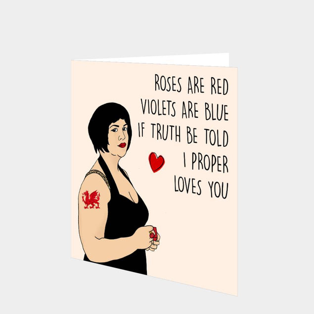 Nessa Proper Loves You Card – Boomf