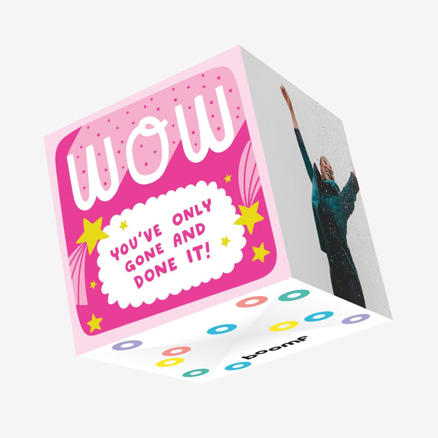 You've Only Gone And Done It Confetti-exploding Greetings Card