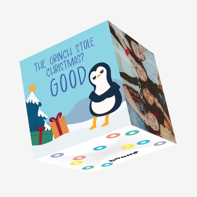 The Grinch Stole Christmas? Angry Penguin Confetti-exploding Greetings ...