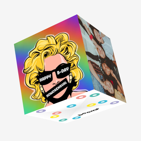 Happy Birthday Homosensual Confetti-exploding Greetings Card