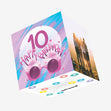 Happy 10th Birthday Cupcake Glasses Confetti-exploding Greetings Card