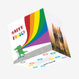 Happy Pride Crocodile Confetti-exploding Greetings Card