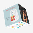 Cute Rabbit Merry Christmas To Someone Special Confetti-exploding Greetings Card