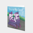 You're The Best Roller Skating Card