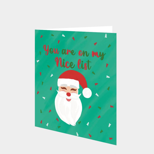 On My Nice List Christmas Card
