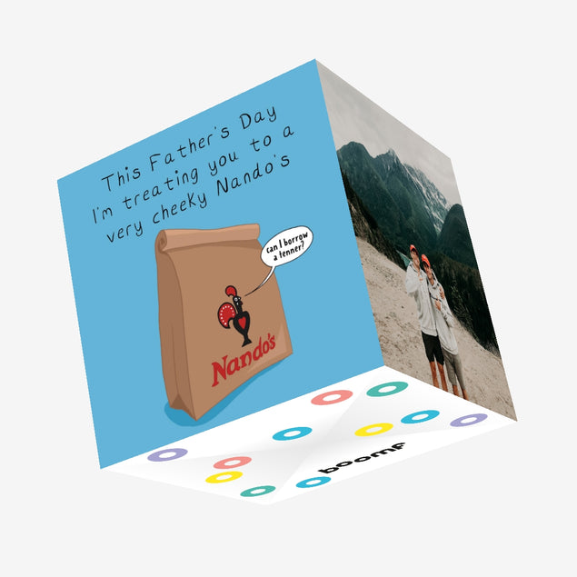 Very Cheeky Takeaway Father's Day Confetti-exploding Greetings Card