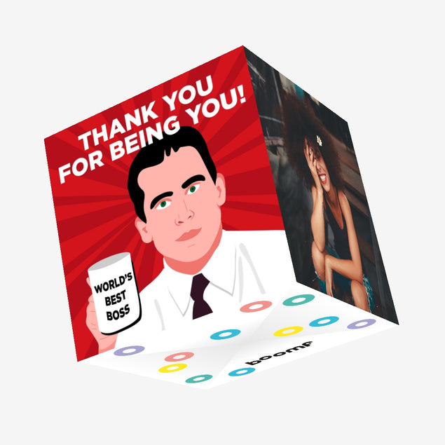 Thank You For Being You Boss The Office Confetti-exploding Greetings Card
