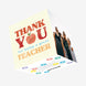 Thank You For Being A Great Teacher Confetti-exploding Greetings Card