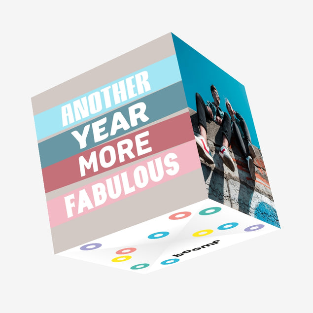 Another Year More Fabulous Confetti-exploding Greetings Card