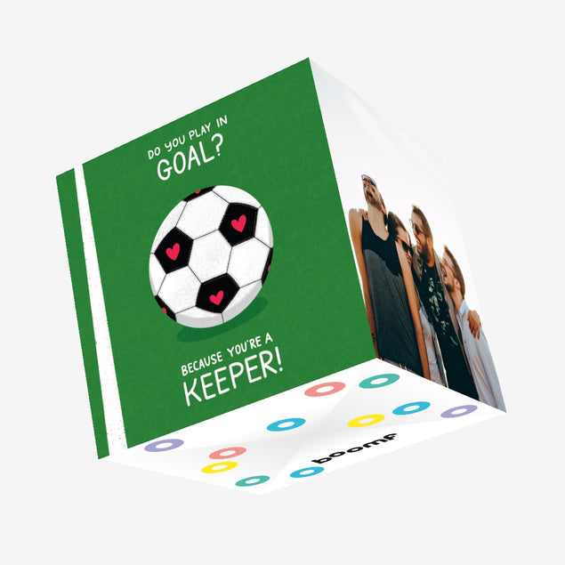 Happy Birthday Boyfriend You're A Keeper Confetti-exploding Greetings Card