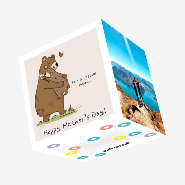 Cute Bears Happy Mother's Day To A Special Mom Confetti-exploding Greetings Card