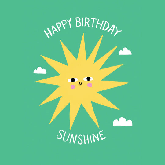 Happy Birthday Sunshine Card
