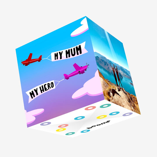 My Mum My Hero Confetti-exploding Greetings Card