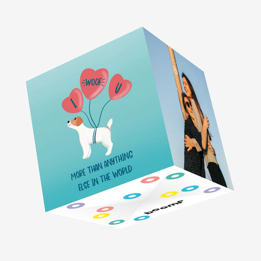 I Woof You Confetti-exploding Greetings Card